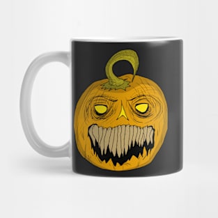 Halloween Jack O Lantern Scary Sharp Creepy Teeth Mug